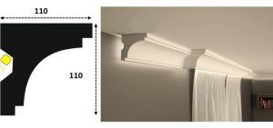 Cornisa led interior 132