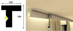 Cornisa led interior 133