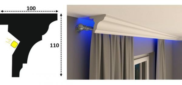 Cornisa led interior 134