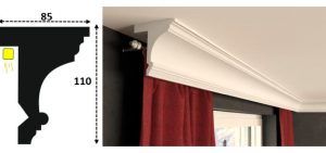 Cornisa led interior 136