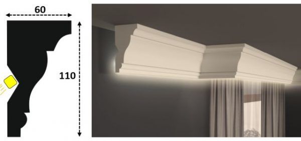 Cornisa led interior 138