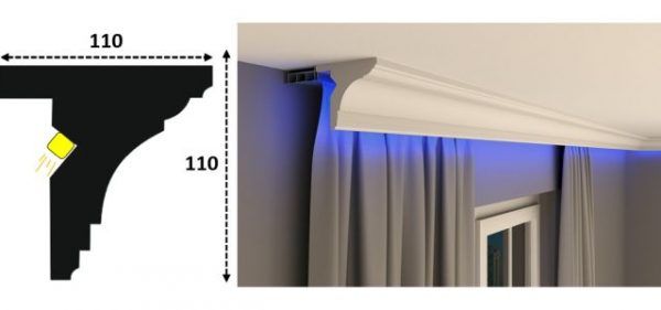 Cornisa led interior 139