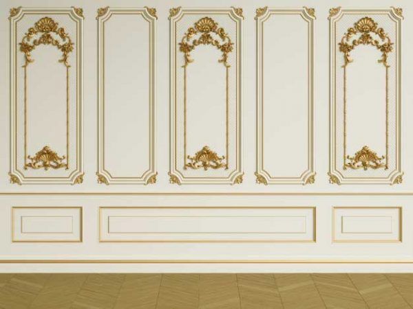 molduras pared clasica